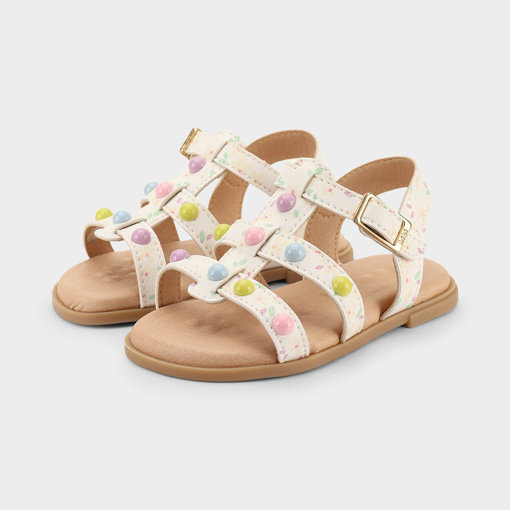 Sandalia Infantil Blanco Shine Bibi