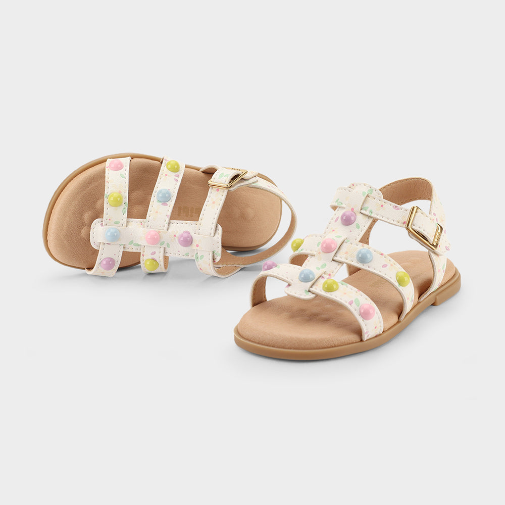 Sandalia Infantil Blanco Shine Bibi
