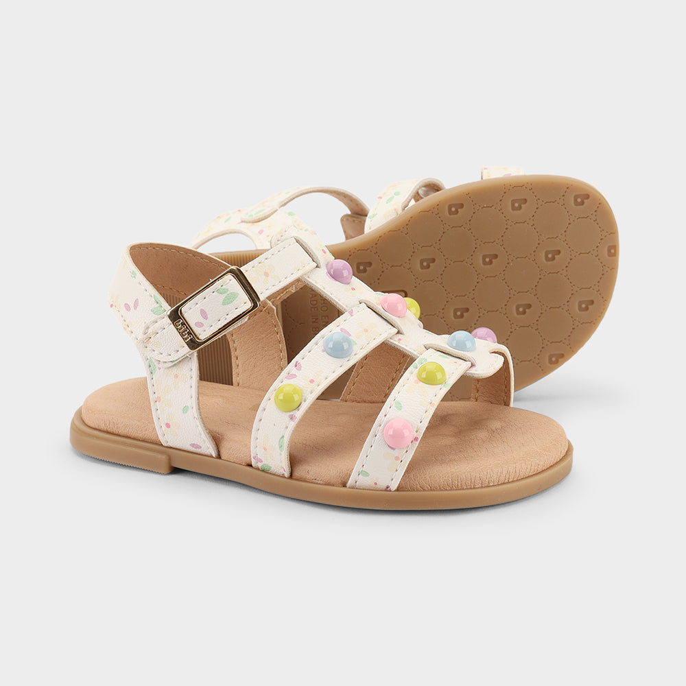Sandalia Infantil Blanco Shine Bibi
