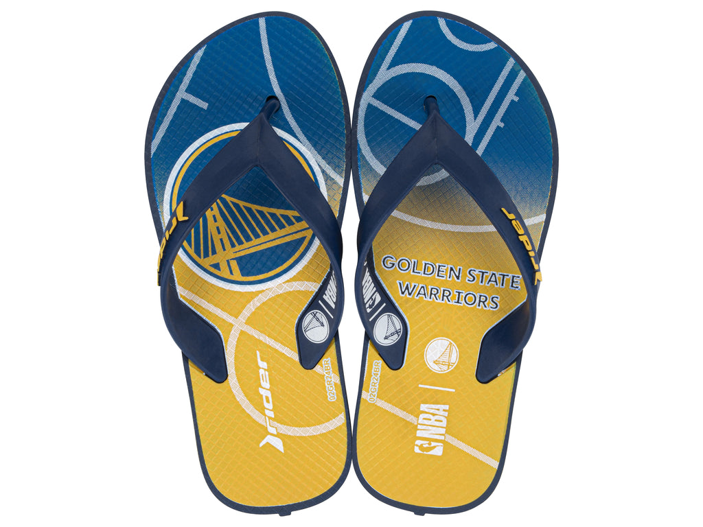 Sandalia Niño Azul/Amarillo Warriors NBA Feel