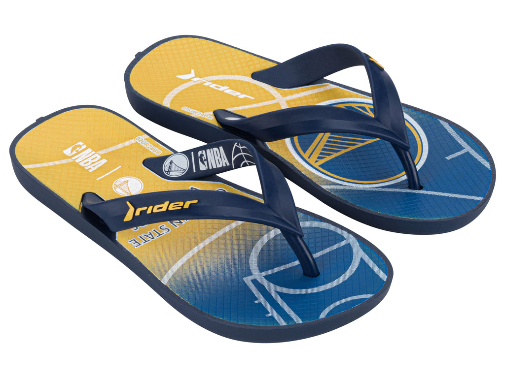 Sandalia Niño Azul/Amarillo Warriors NBA Feel