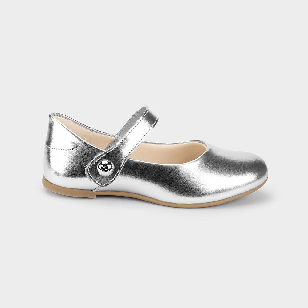 Ballerina Infantil Plateado Basica/Brillo Bibi
