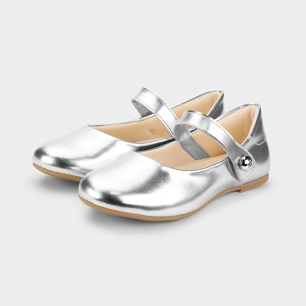 Ballerina Infantil Plateado Basica/Brillo Bibi