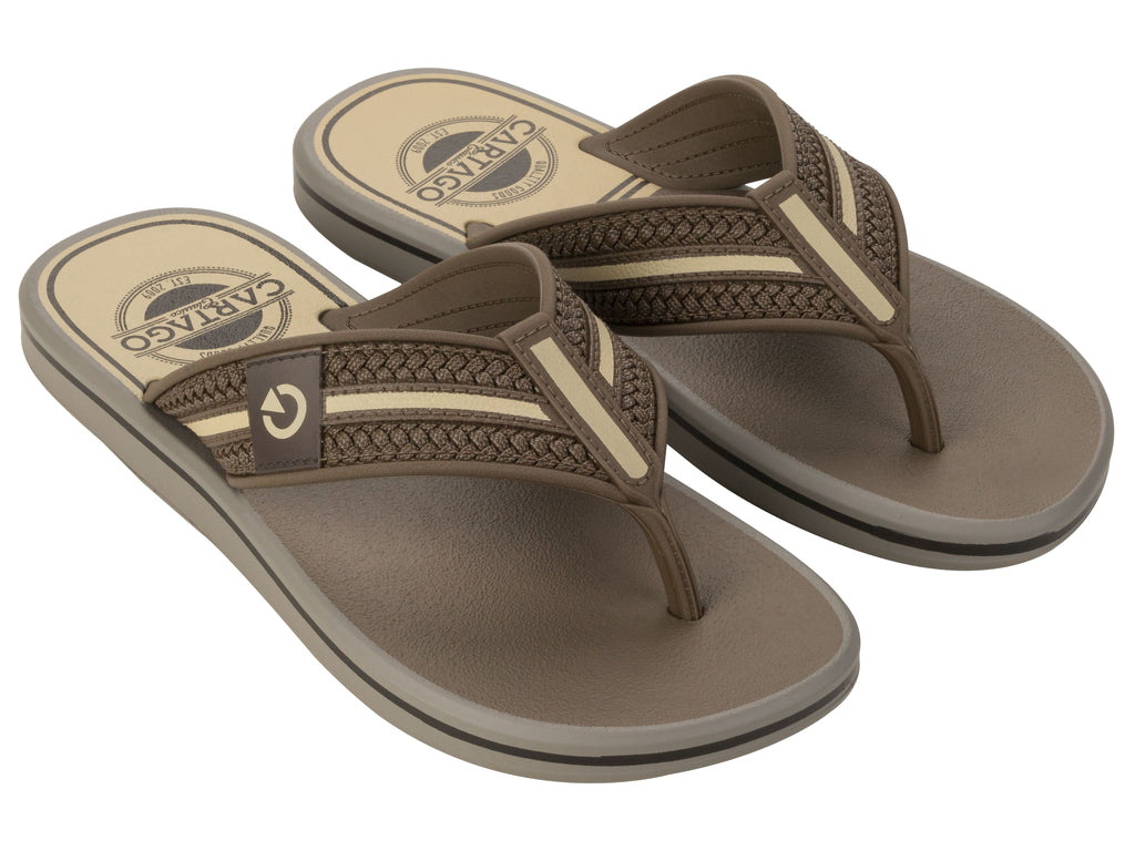 Sandalia Hombre Gris/Café Palermo Cartago
