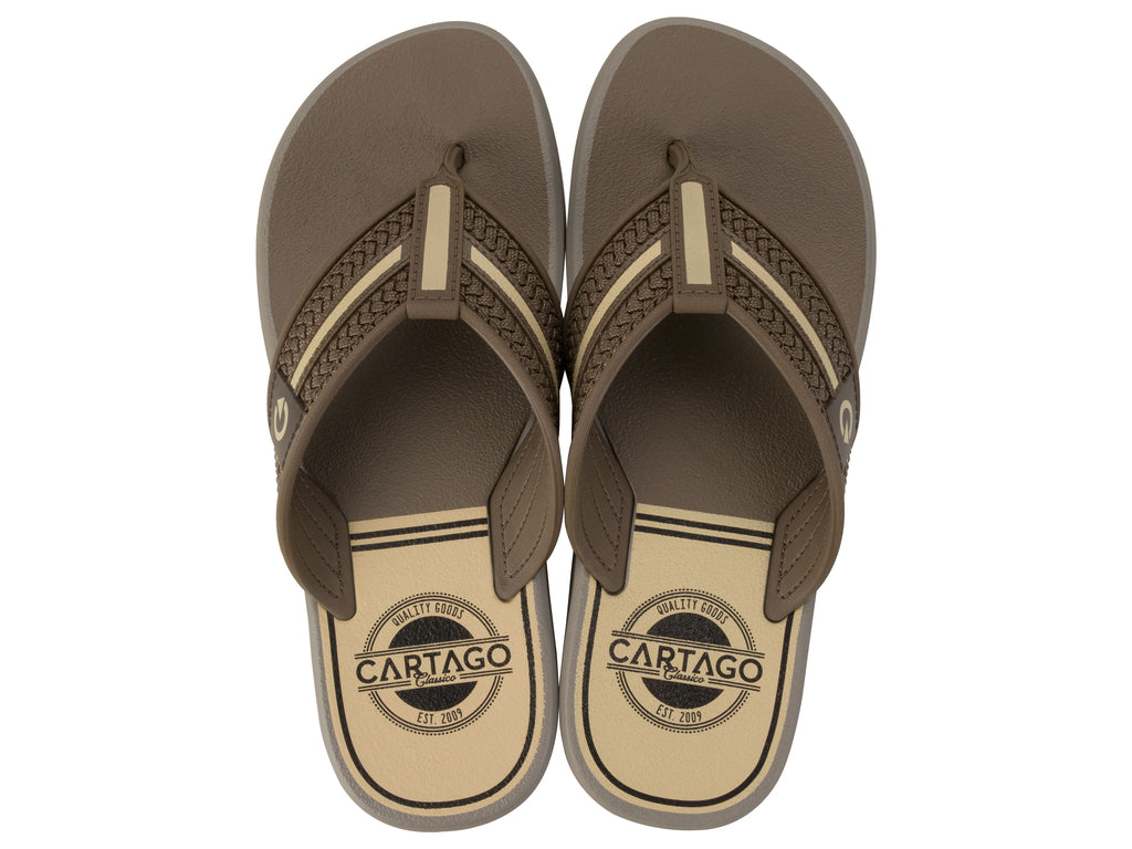 Sandalia Hombre Gris/Café Palermo Cartago