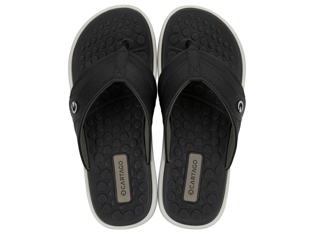 Sandalia Hombre Gris/Negro Veneto III Cartago