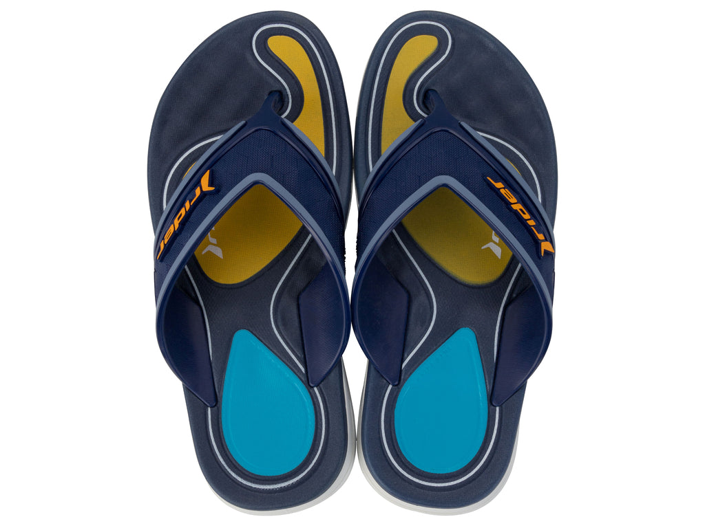 Sandalia Infantil Blanco/Azul Line Plus Rider