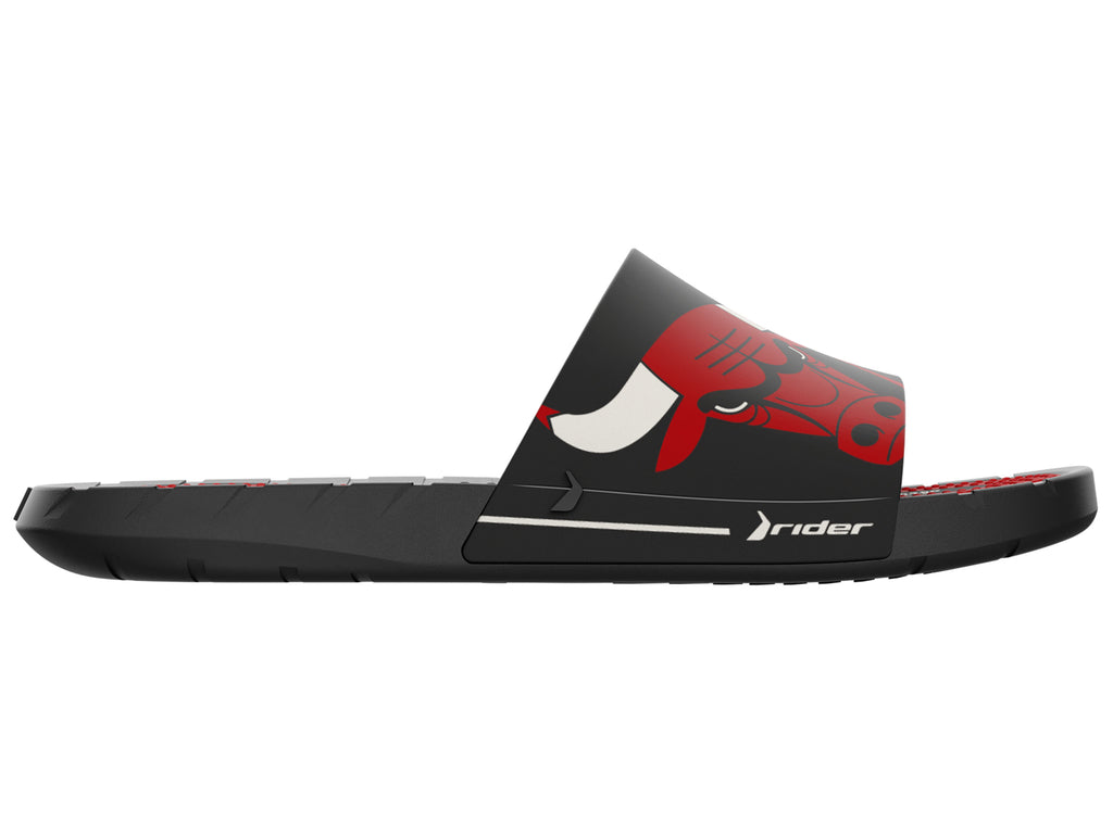 Sandalia Hombre Negro/Rojo Chicago Bulls Rush NBA Rider