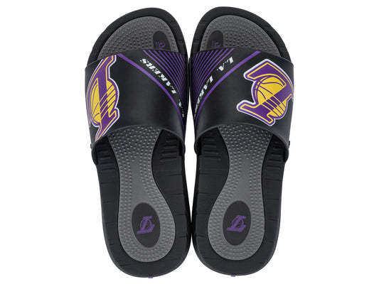 Sandalia Hombre Negro/Morado Lakers Rush NBA Rider