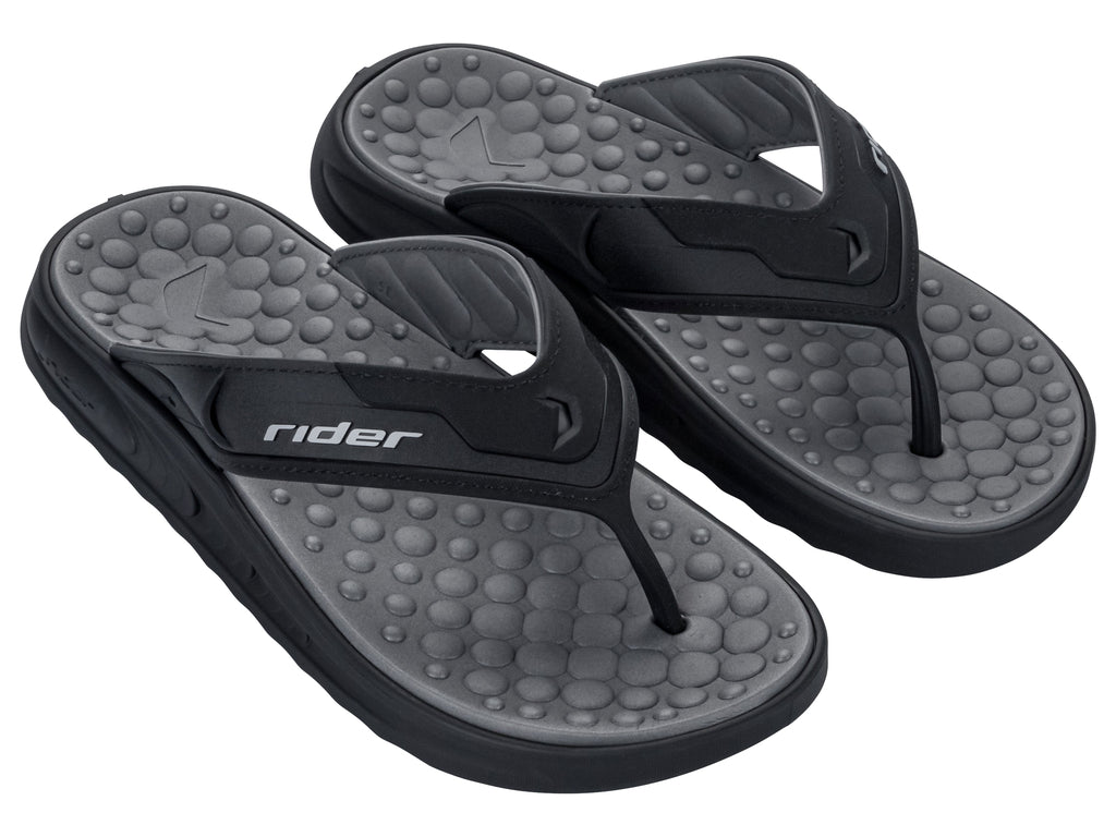 Sandalia Hombre Negro Soft Plus Rider