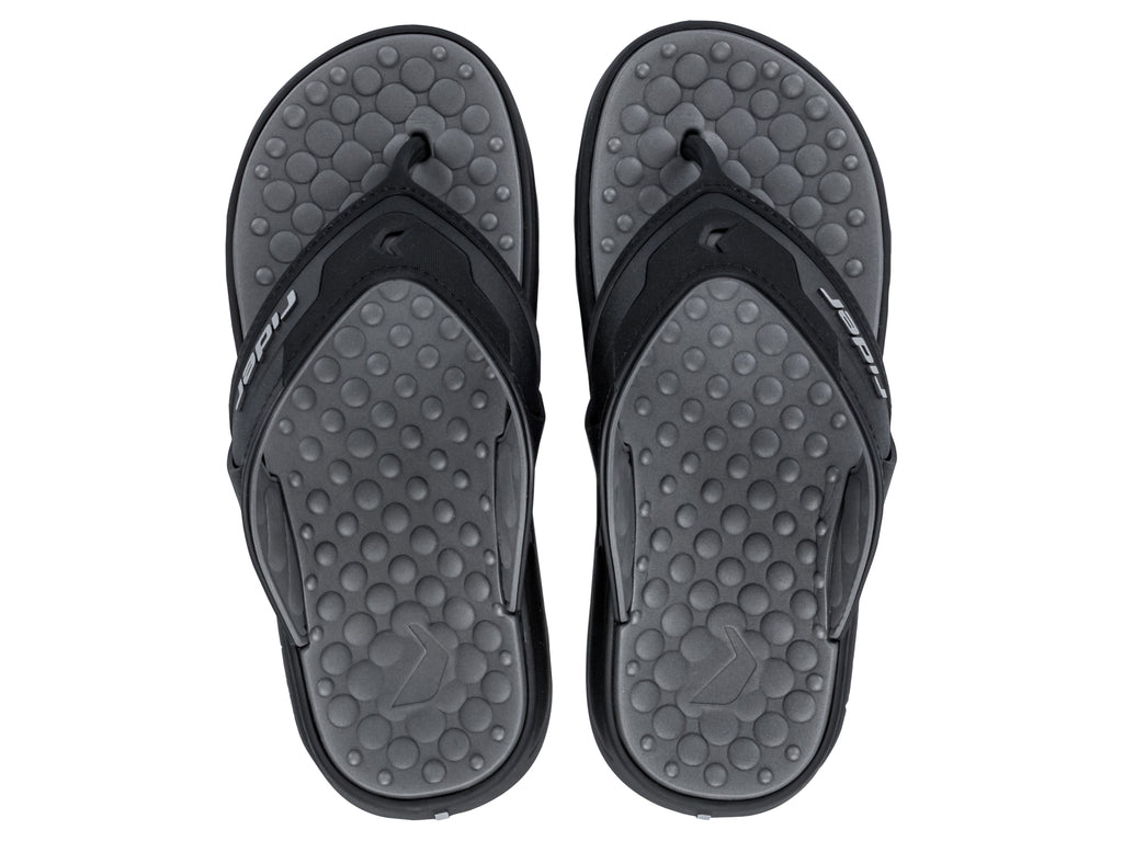 Sandalia Hombre Negro Soft Plus Rider