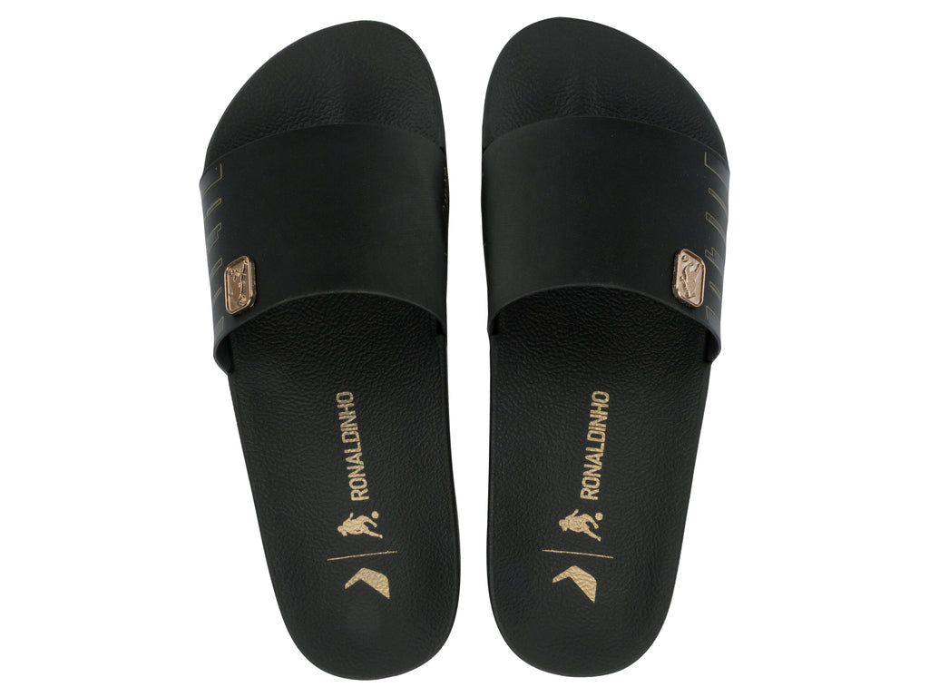 Sandalia Hombre Negro Slide R10 Rider