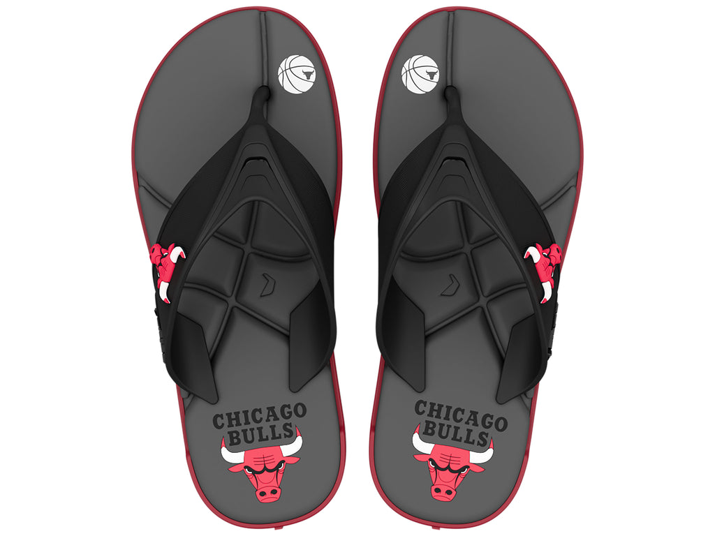 Sandalia Hombre Negro/Rojo Chicago Shot NBA Rider