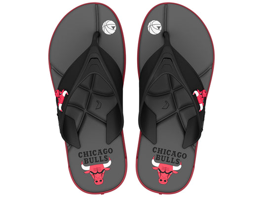 Sandalia Hombre Negro/Rojo Chicago Shot NBA Rider