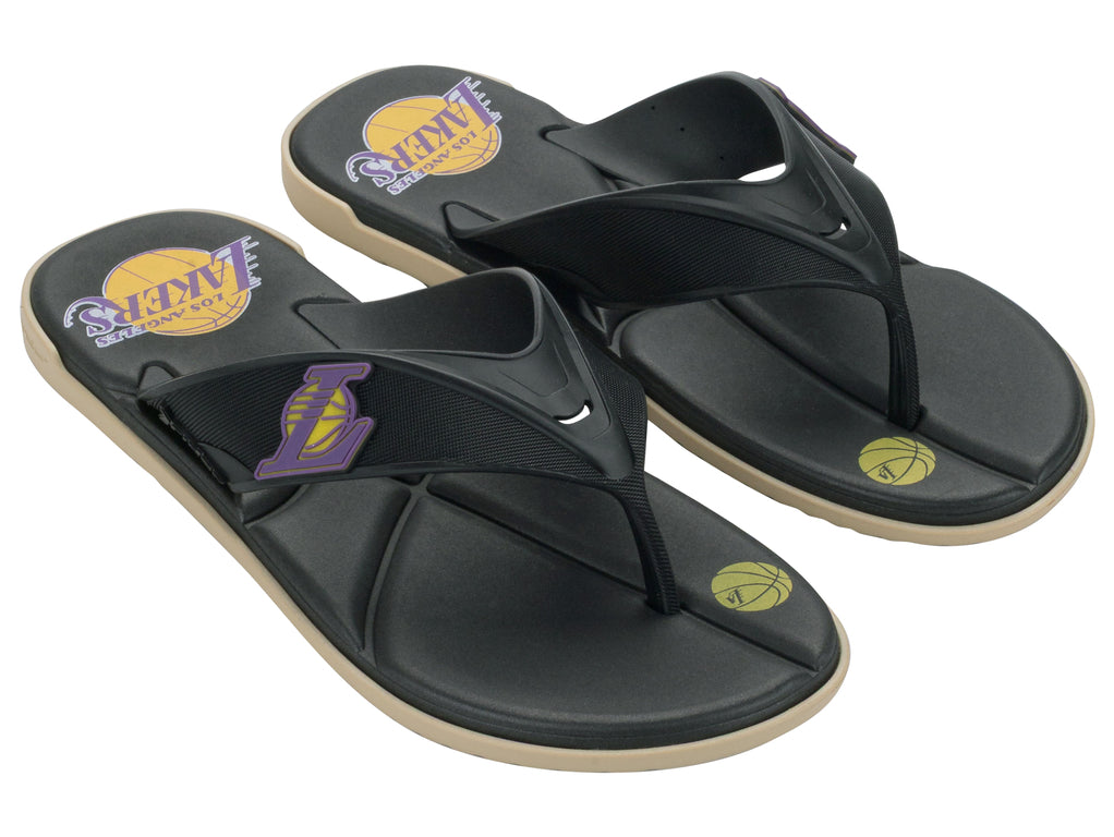 Sandalia Hombre Negro/Azul Lakers Shot NBA Rider