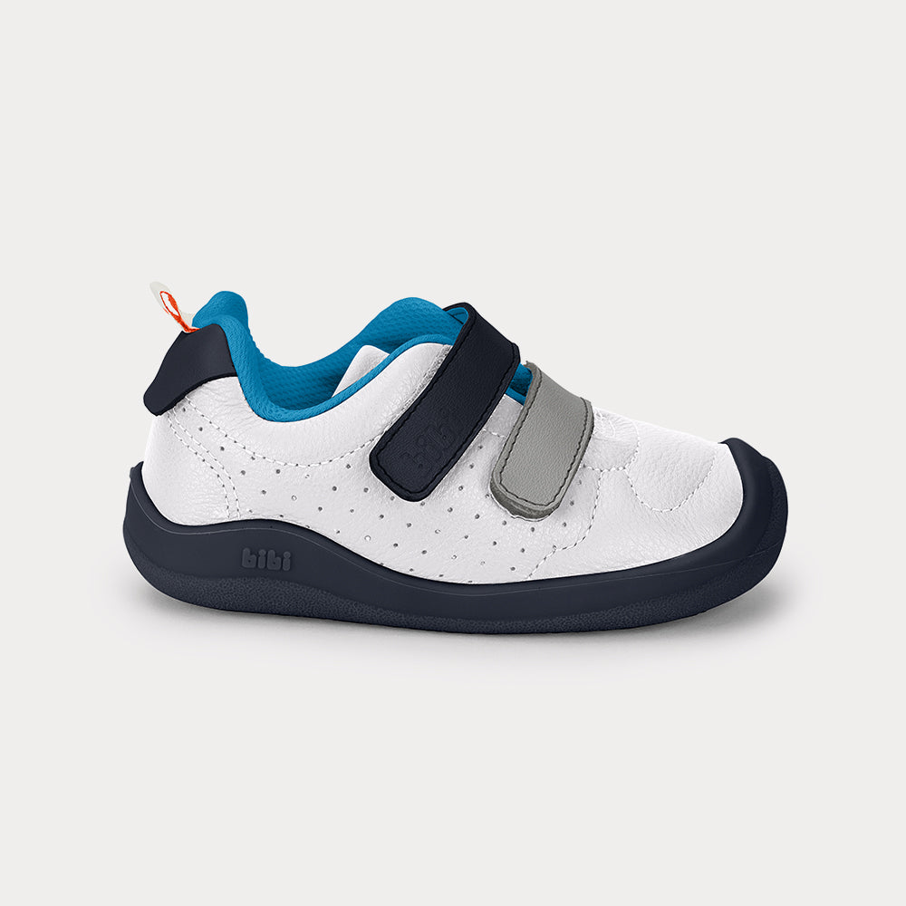 Zapatilla Infantil Blanco/Azul/Gris FisioFlex Bibi