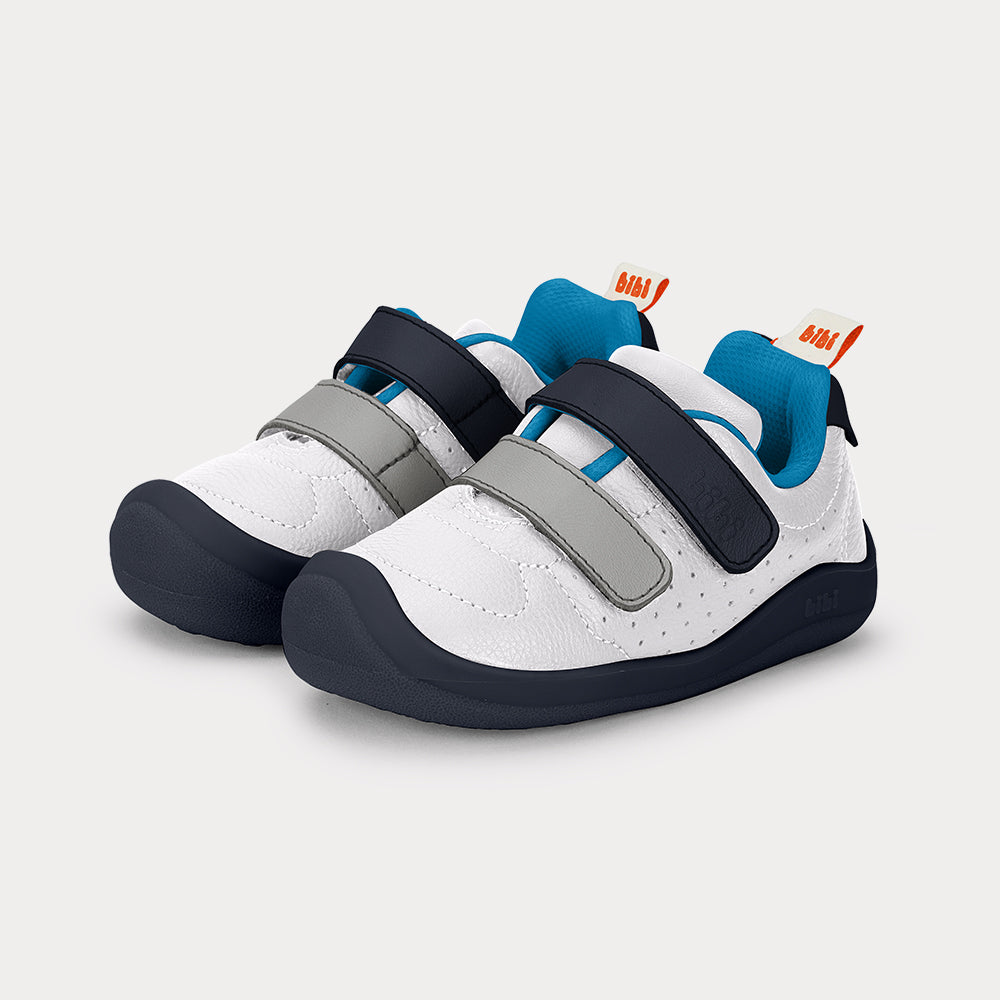 Zapatilla Infantil Blanco/Azul/Gris FisioFlex Bibi