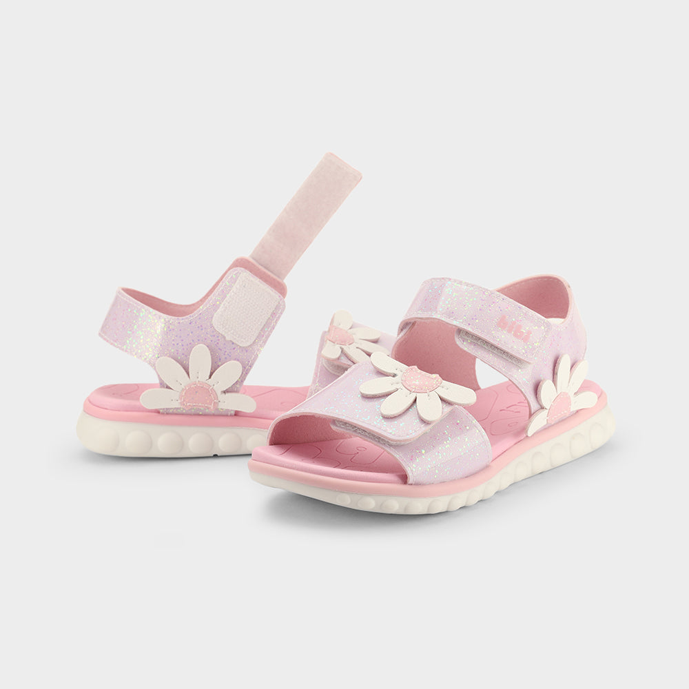 Sandalia Infantil Blanco/Rosa Summer Roller Bibi