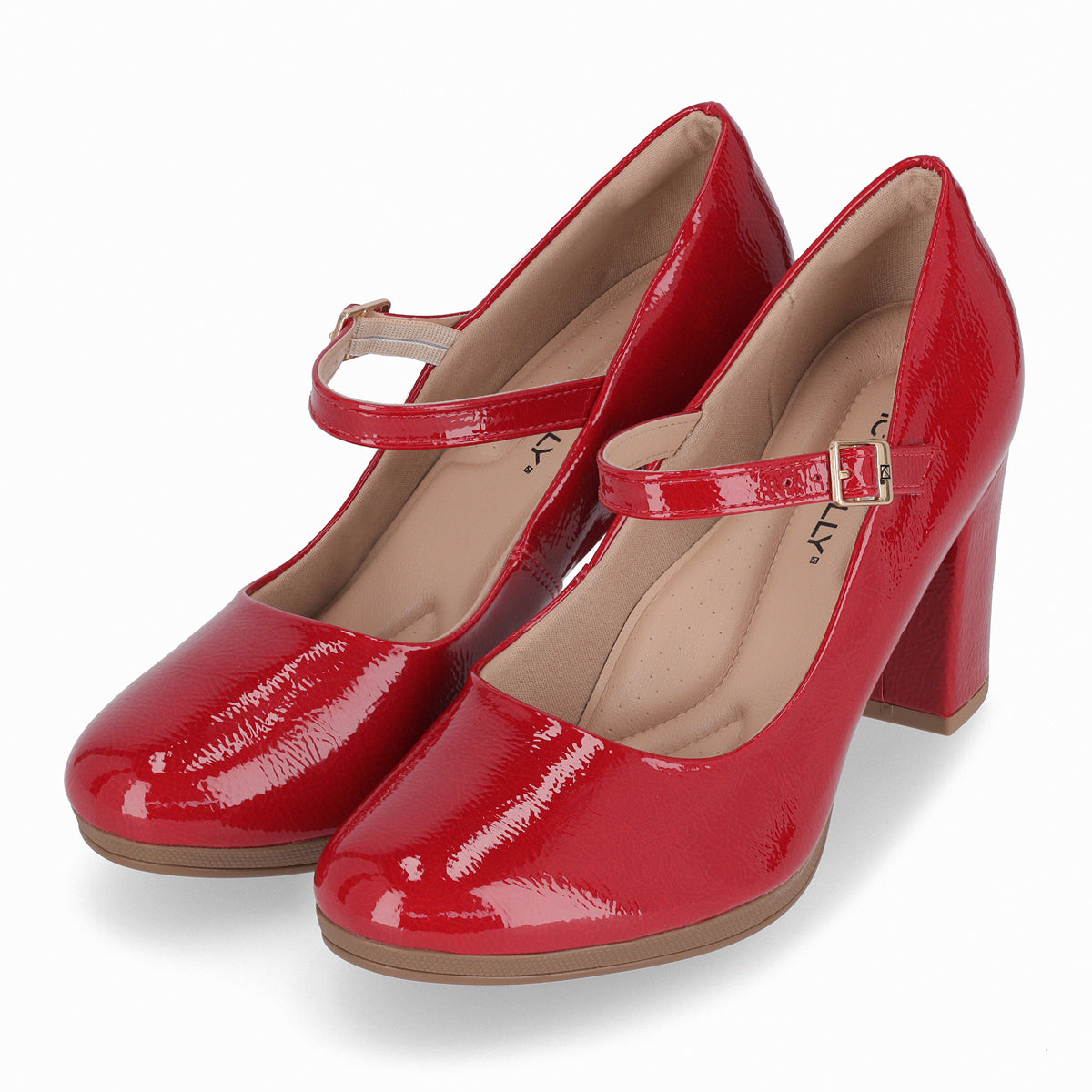 Zapato Mary Jane Mujer Rojo/Charol Deise Piccadilly
