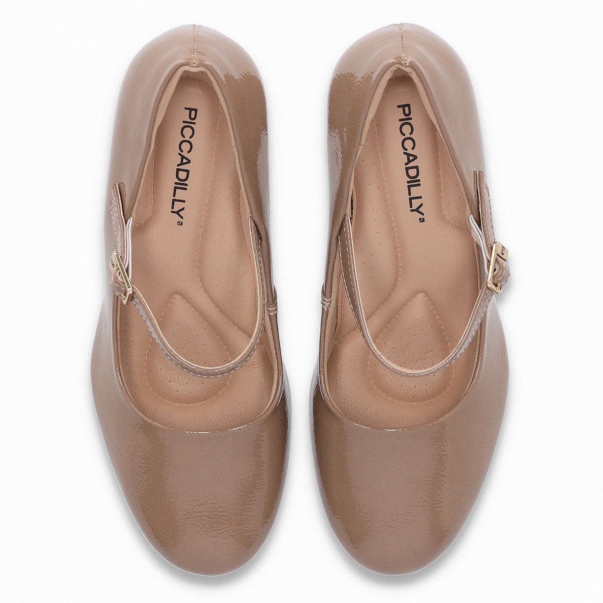 Zapato Mary Jane Mujer Nude/Charol Deise Piccadilly