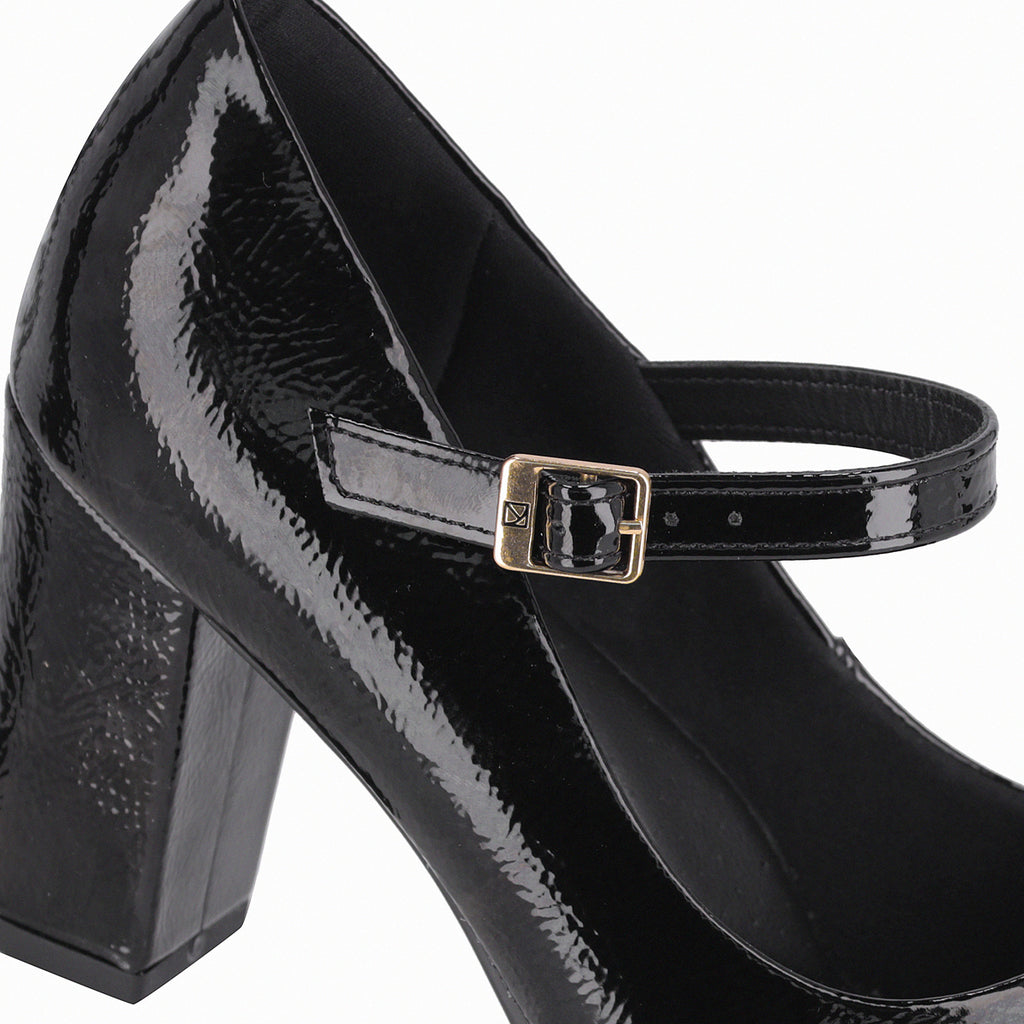 Zapato Mary Jane Mujer Negro/Charol Deise Piccadilly