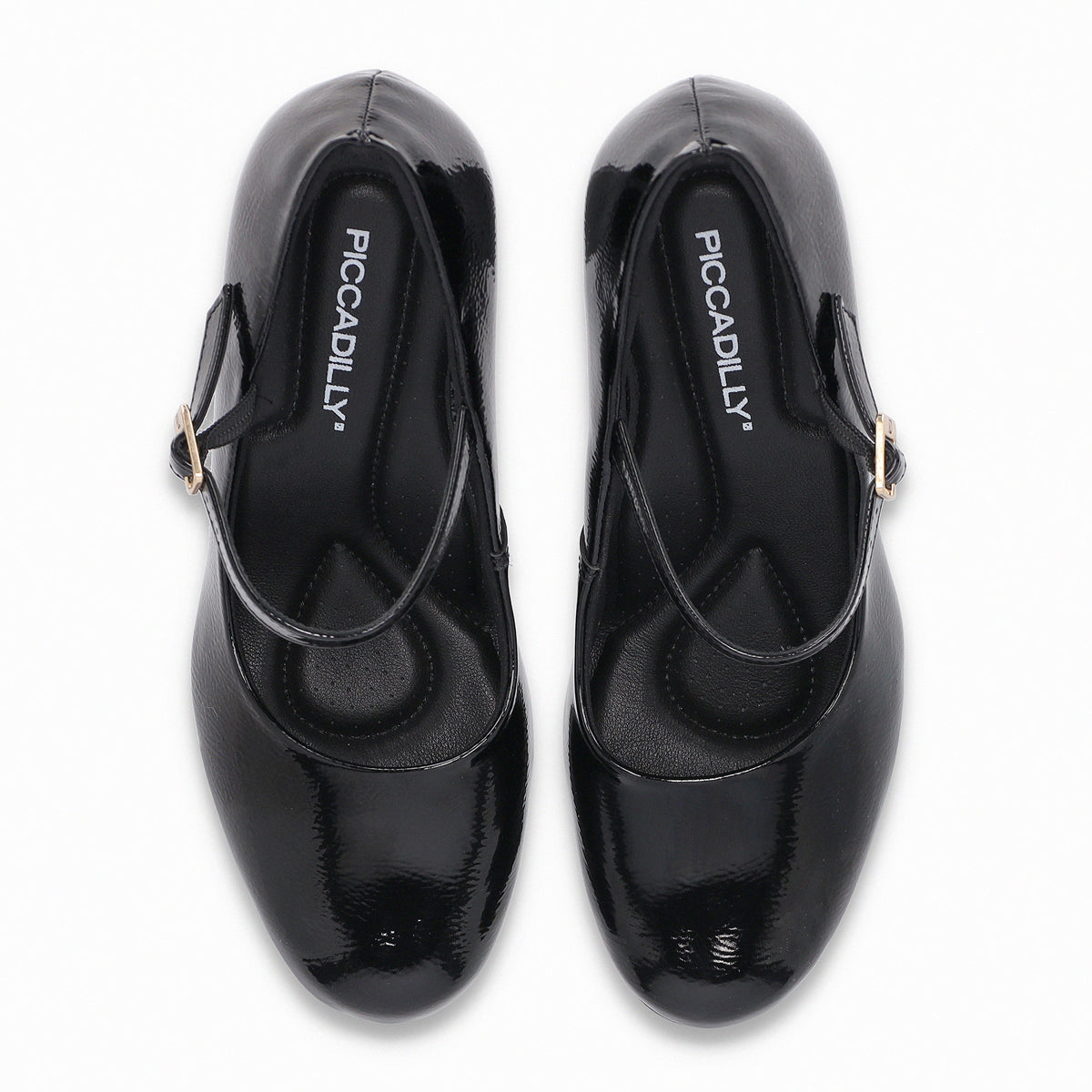 Zapato Mary Jane Mujer Negro/Charol Deise Piccadilly