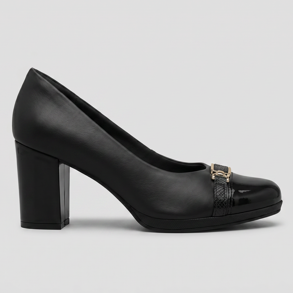 Zapato Mujer Negro/Dorado Deise Piccadilly