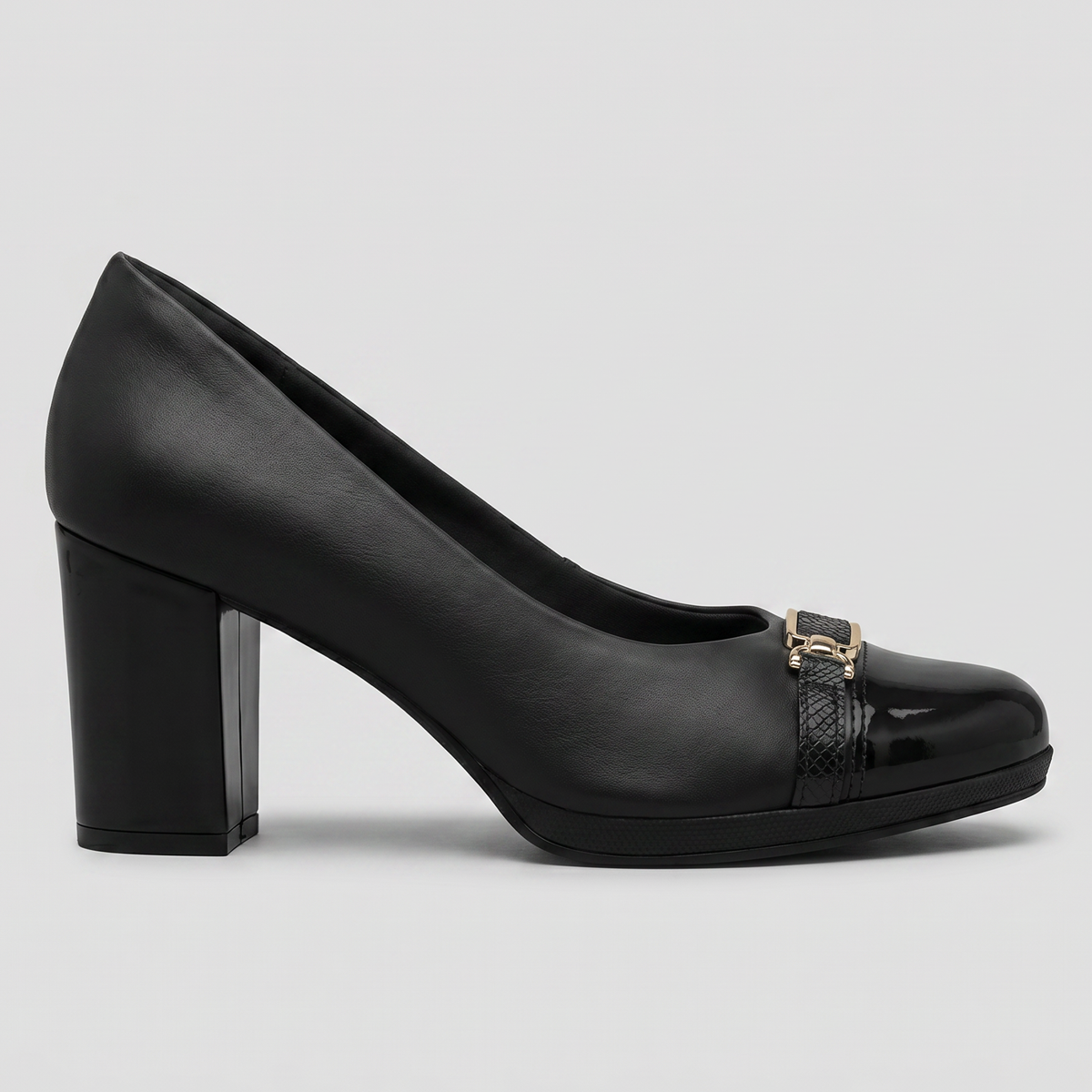 Zapato Mujer Negro/Dorado Deise Piccadilly