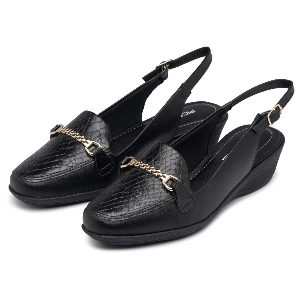 Zapato Mujer Negro/Dorado Ivone Piccadilly
