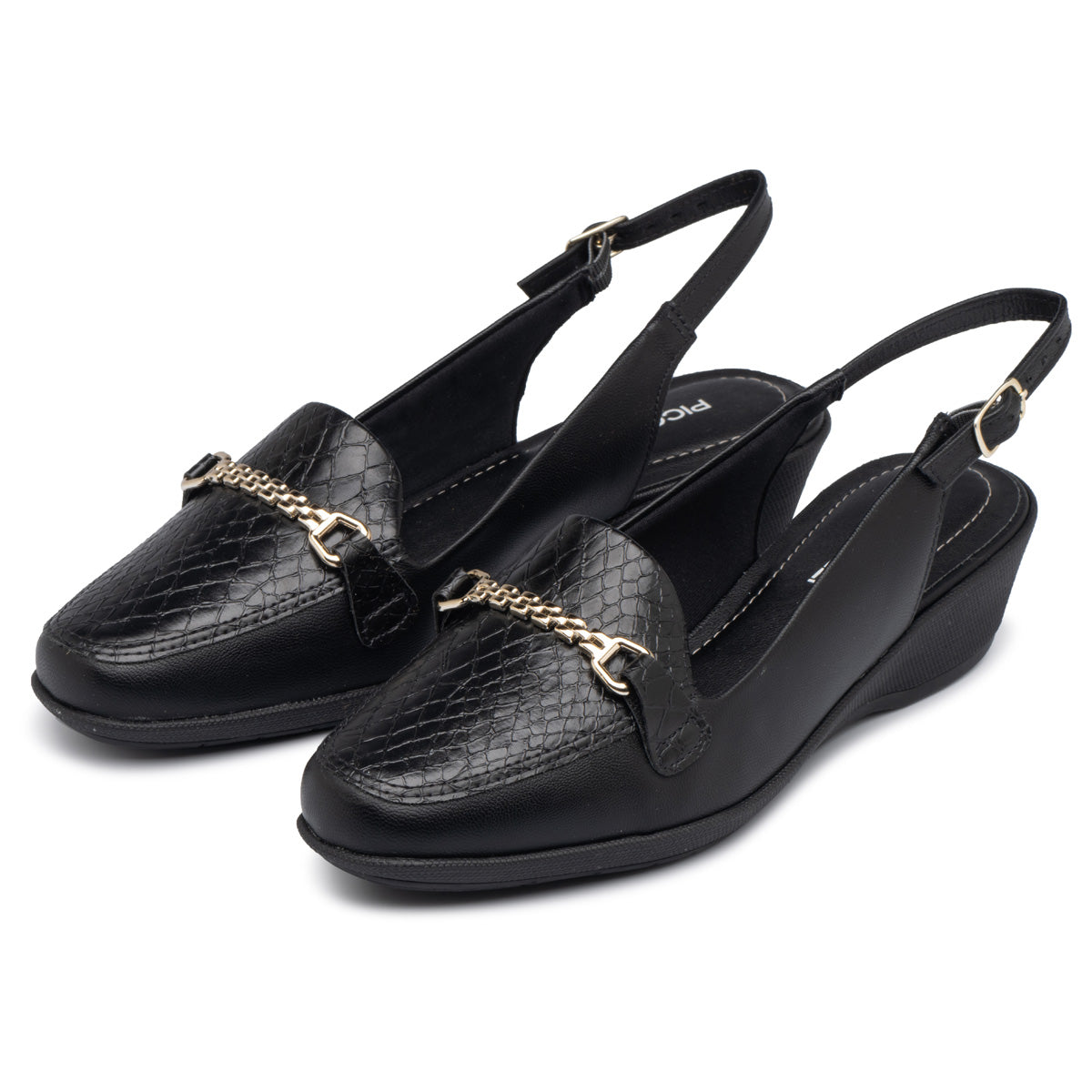 Zapato Mujer Negro/Dorado Ivone Piccadilly