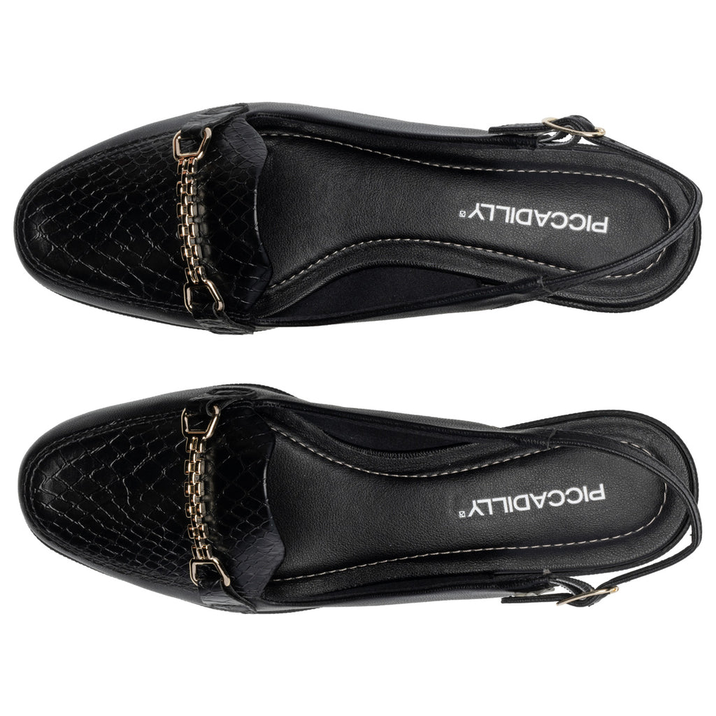 Zapato Mujer Negro/Dorado Ivone Piccadilly