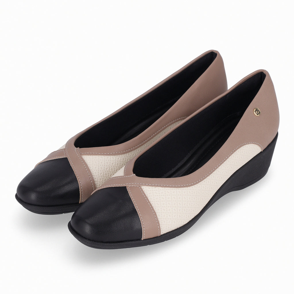 Zapato Mujer Negro/Crema Ivone Piccadilly