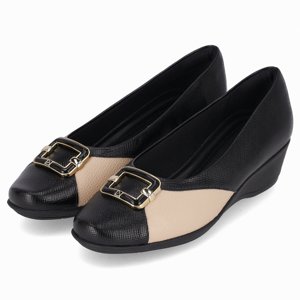 Zapato Mujer Negro/Beige Ivone 04 Piccadilly