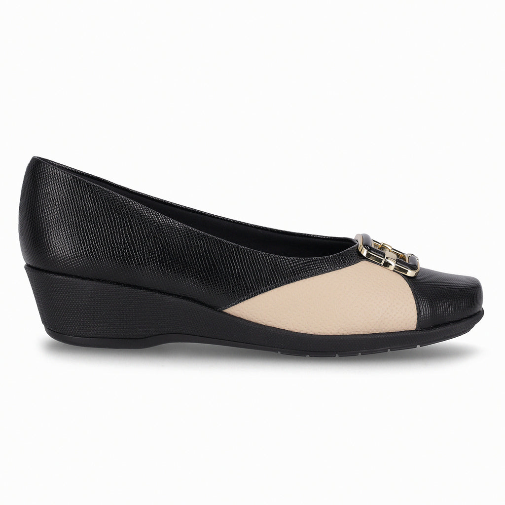 Zapato Mujer Negro/Beige Ivone 04 Piccadilly