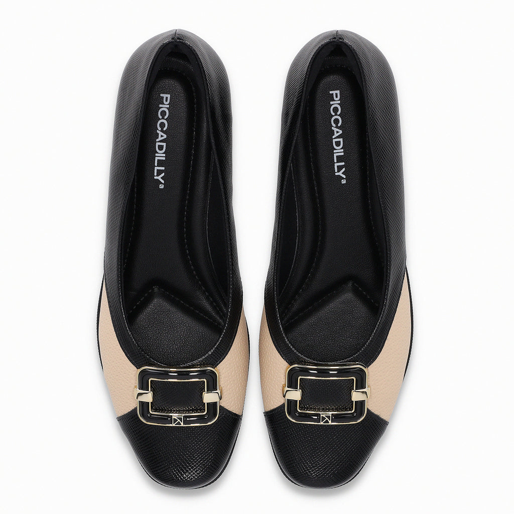 Zapato Mujer Negro/Beige Ivone 04 Piccadilly