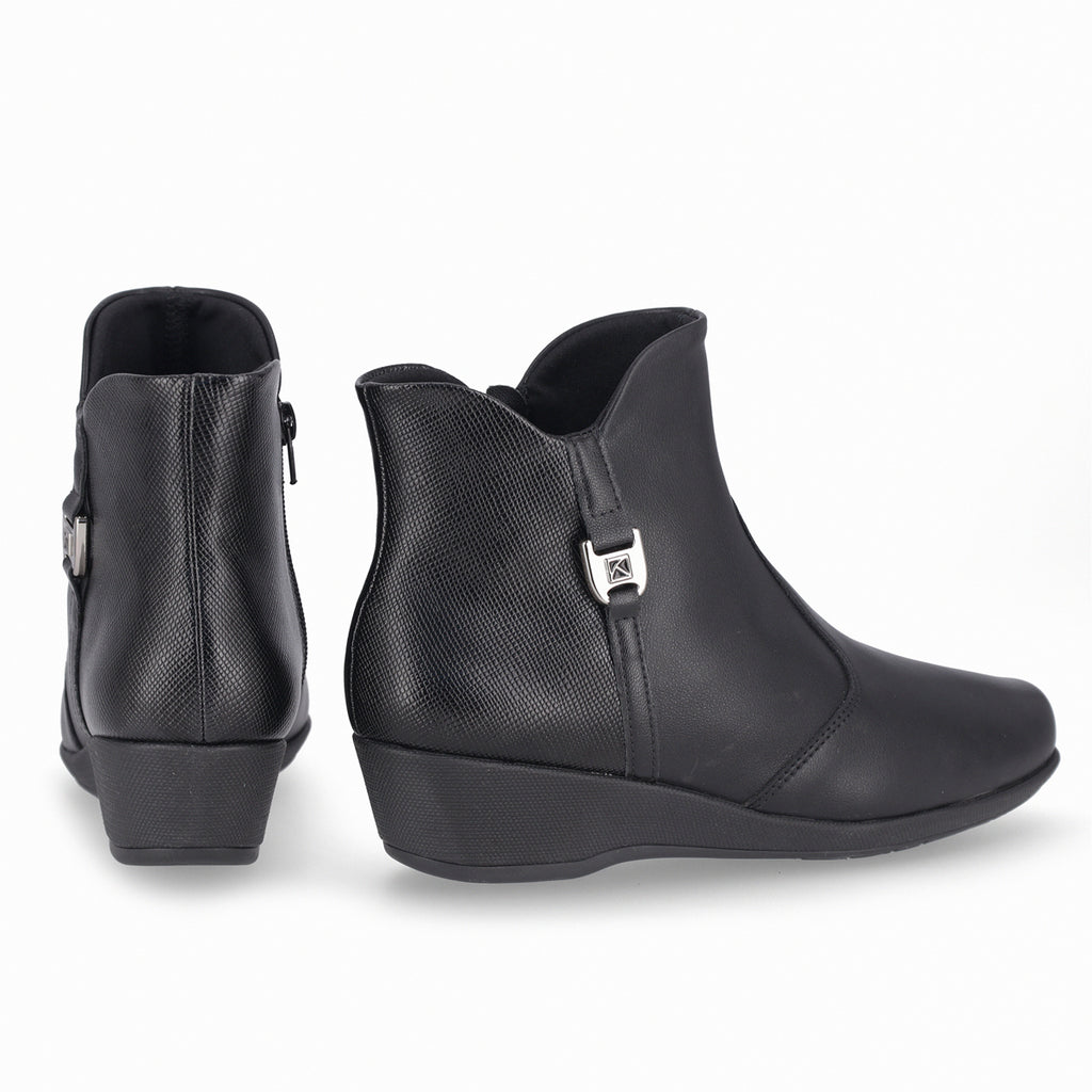 Botin Mujer Negro Ivone Piccadilly