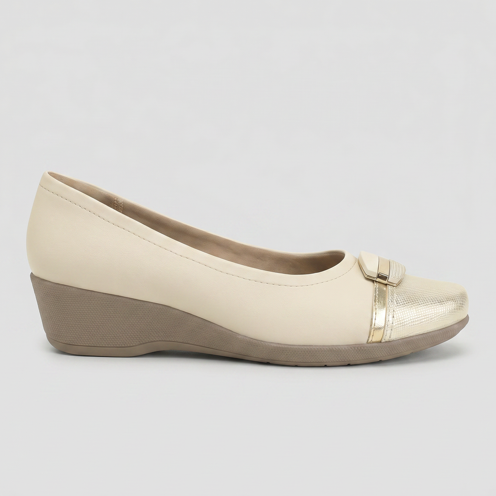 Zapato Mujer Crema/Dorado Ivone Piccadilly
