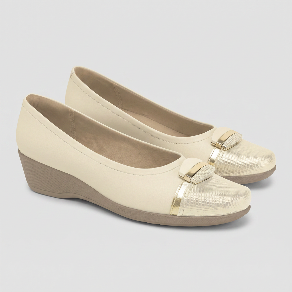 Zapato Mujer Crema/Dorado Ivone Piccadilly