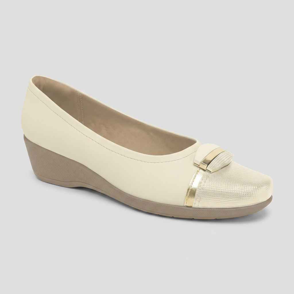 Zapato Mujer Crema/Dorado Ivone Piccadilly