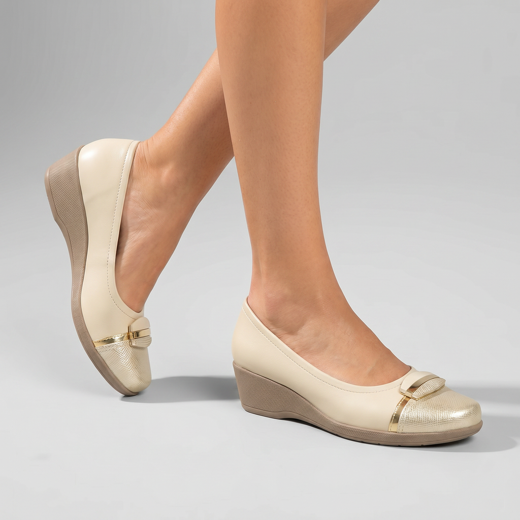Zapato Mujer Crema/Dorado Ivone Piccadilly