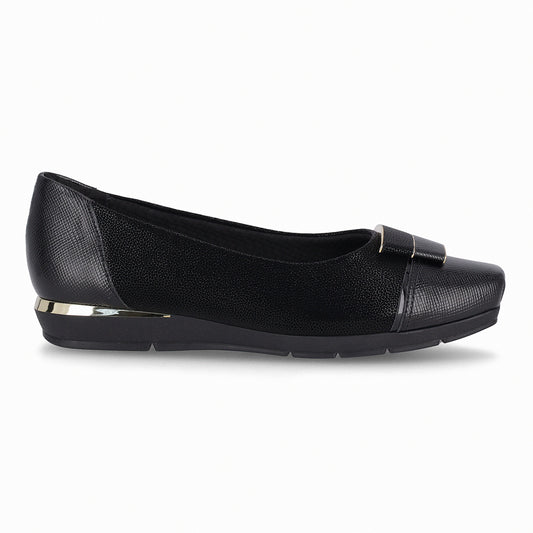 Zapato Mujer Negro/Dorado Fernanda Piccadilly