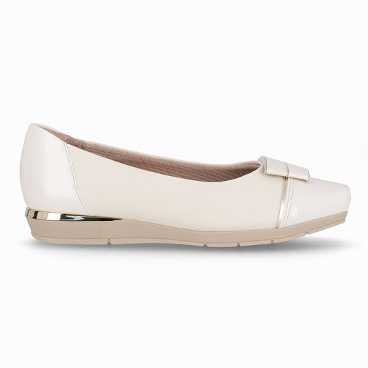 Zapato Mujer Crema/Dorado Fernanda Piccadilly