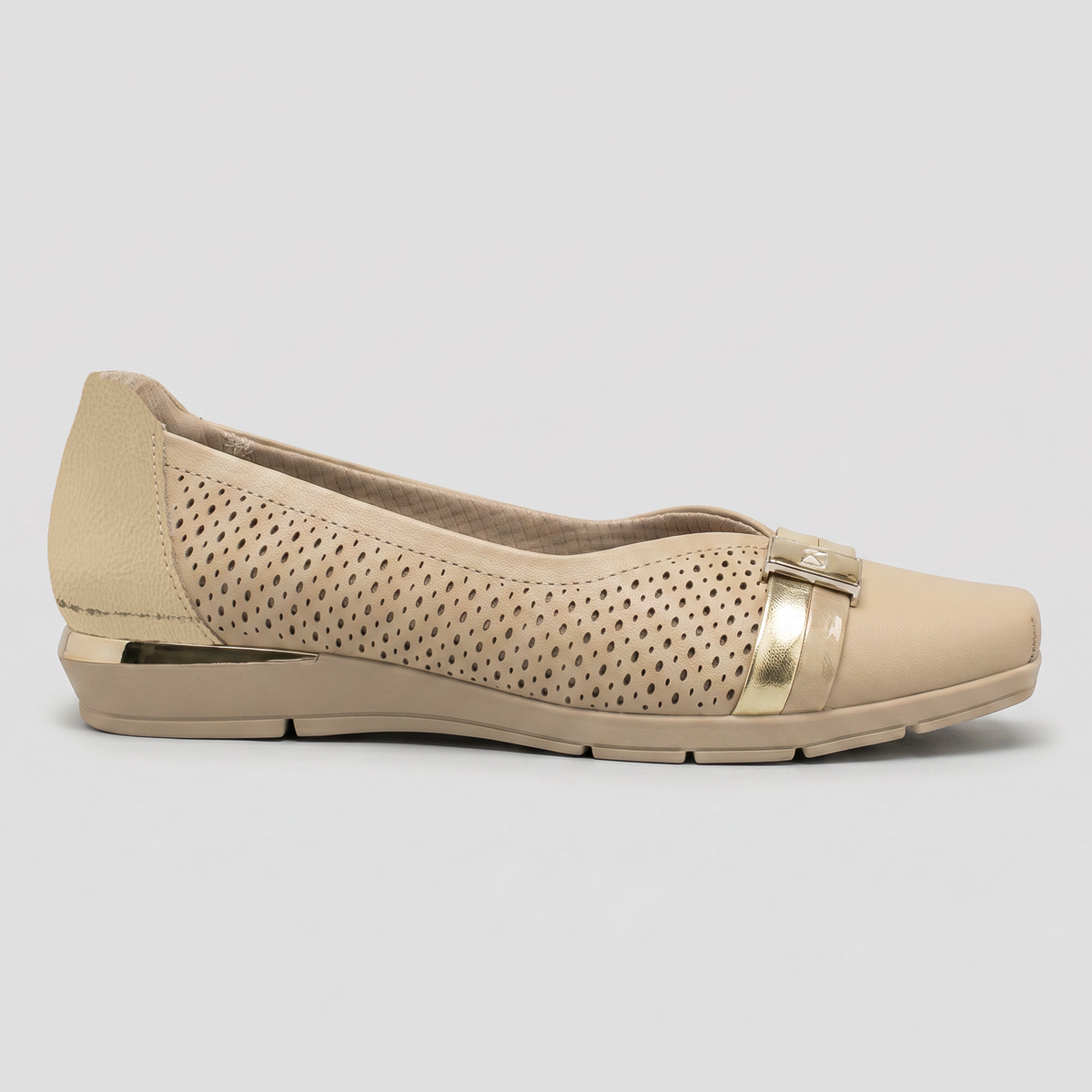 Zapato Mujer Crema/Dorado Fernanda Piccadilly