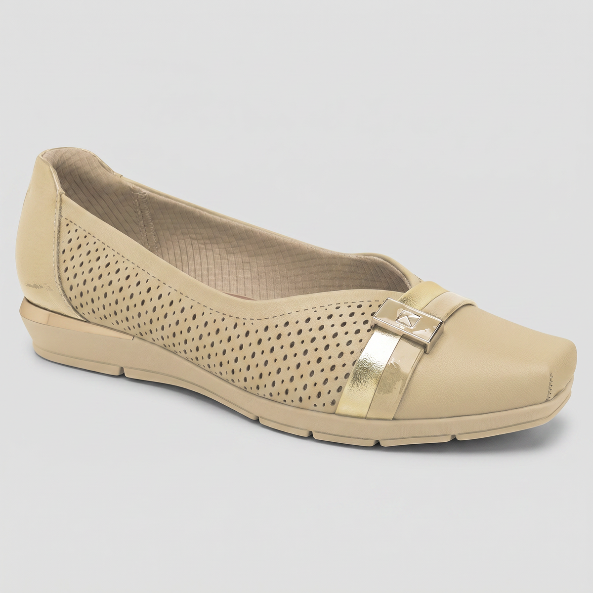 Zapato Mujer Crema/Dorado Fernanda Piccadilly