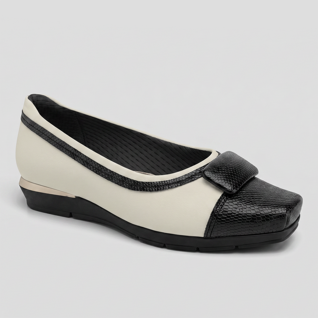 Zapato Mujer Crema/Negro Fernanda 17 Piccadilly