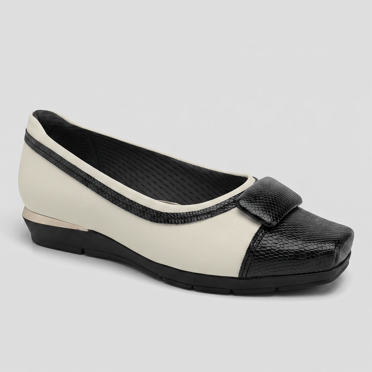 Zapato Mujer Crema/Negro Fernanda 17 Piccadilly