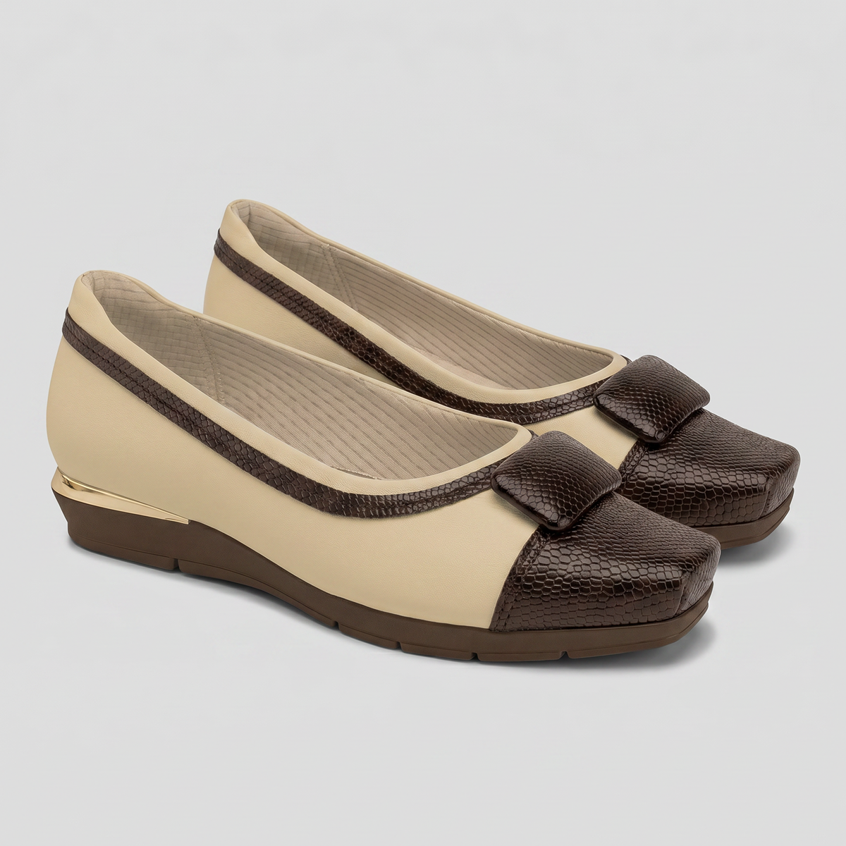 Zapato Mujer Nude/Chocolate Fernanda 17 Piccadilly