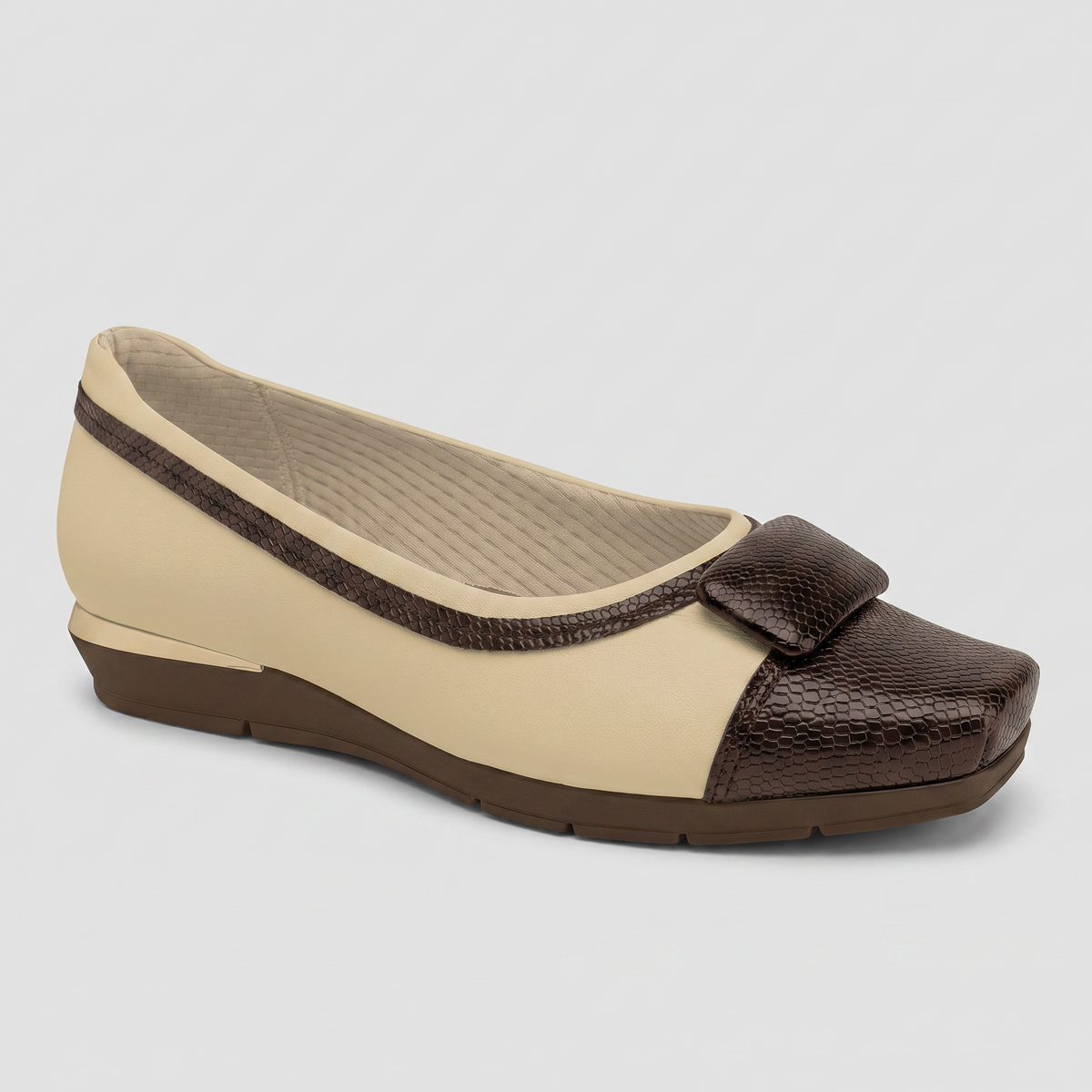 Zapato Mujer Nude/Chocolate Fernanda 17 Piccadilly