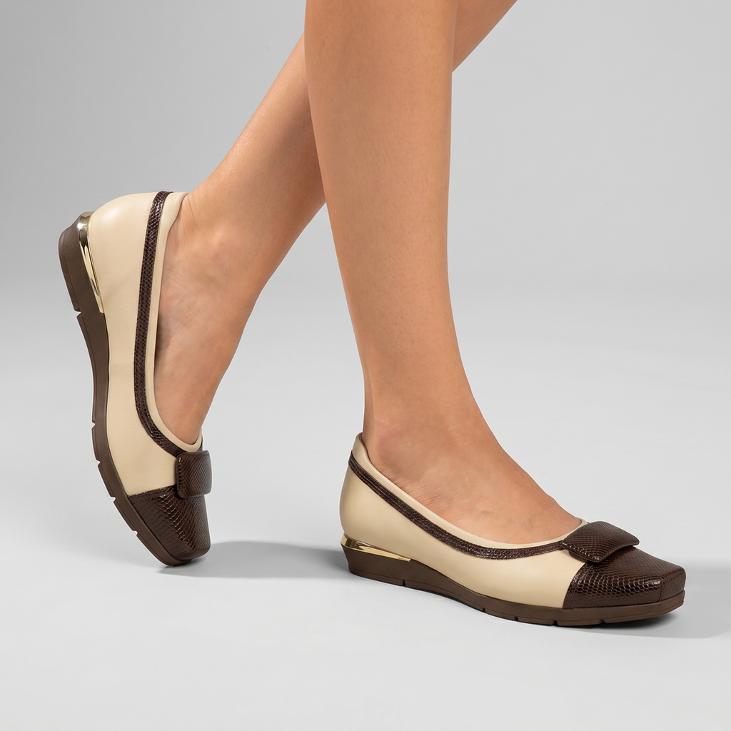 Zapato Mujer Nude/Chocolate Fernanda 17 Piccadilly