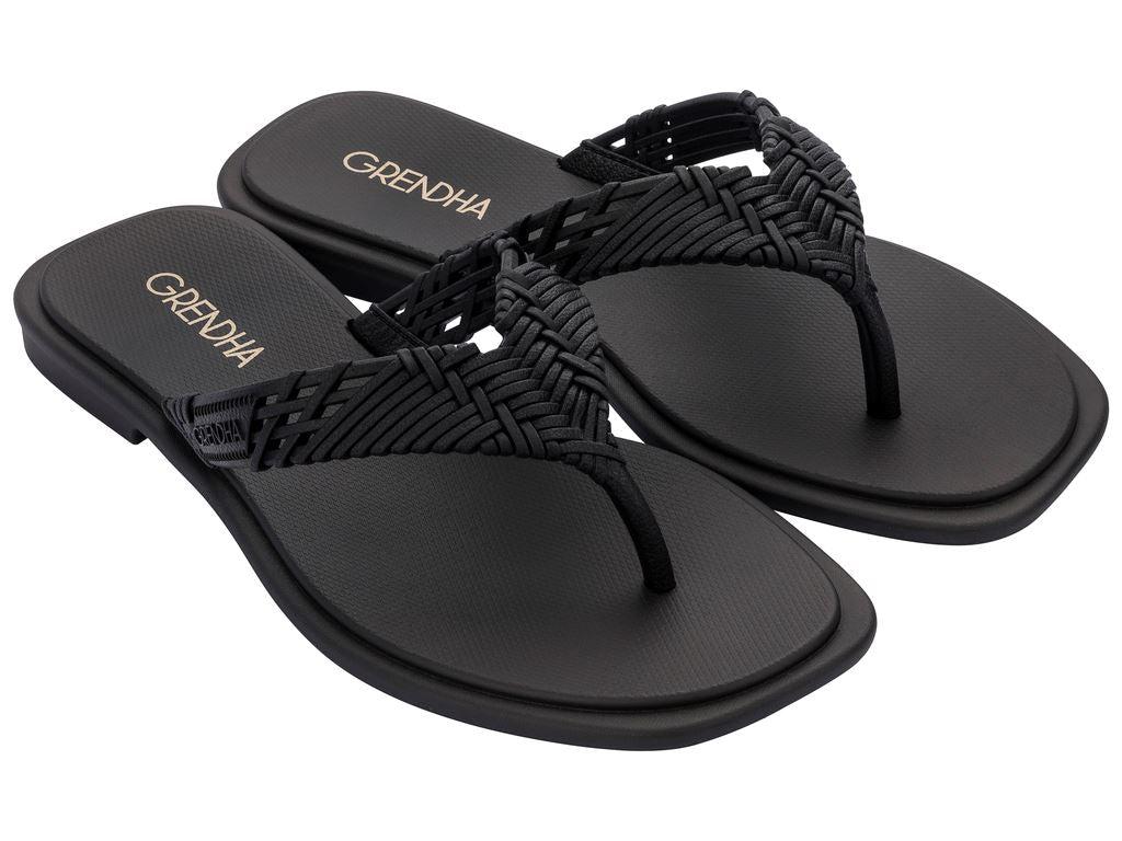 Sandalia Mujer Negro Eco 374 Grendha